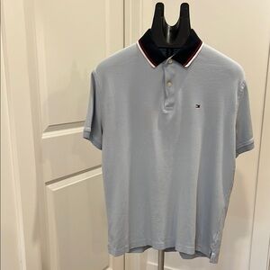 Tommy Hilfiger Sky Blue Polo Shirt Men’s Size Large
